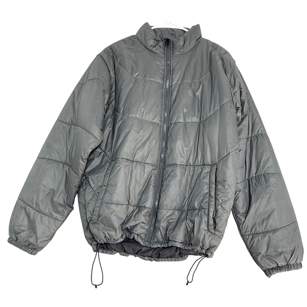 Eastern‎ Mountain Sports Jacket Mens Medium Gray Thermolite Insulated Puffer
